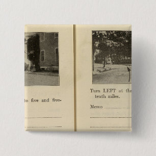 Bóton Quadrado 5.08cm Rhinebeck Vermelho Superior Da Loja Azul