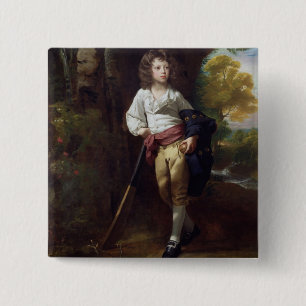 Bóton Quadrado 5.08cm Richard Heber, 1782 (óleo em canvas)