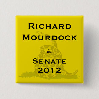 Bóton Quadrado 5.08cm Richard Mourdock para o botão do tea party do