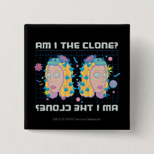 Bóton Quadrado 5.08cm RICK E MORTY™ Sou O Clonado?