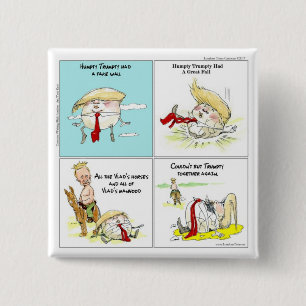 Bóton Quadrado 5.08cm Rick London "Trumpty Dumpty" Engraçado Trump Gift