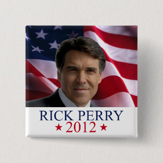 Bóton Quadrado 5.08cm Rick Perry 2012 para o botão do pinback do