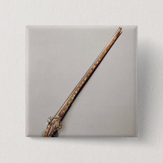 Bóton Quadrado 5.08cm Rifle do Flintlock (Frente)