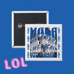Bóton Quadrado 5.08cm Rindo de Kamala<br><div class="desc">Laughing Kamala Button lê: MALA FAZ A AMÉRICA RIR DE NOVO VOTE KAMALA LOL LOL LOL LOL LOL LOL (Editável)</div>