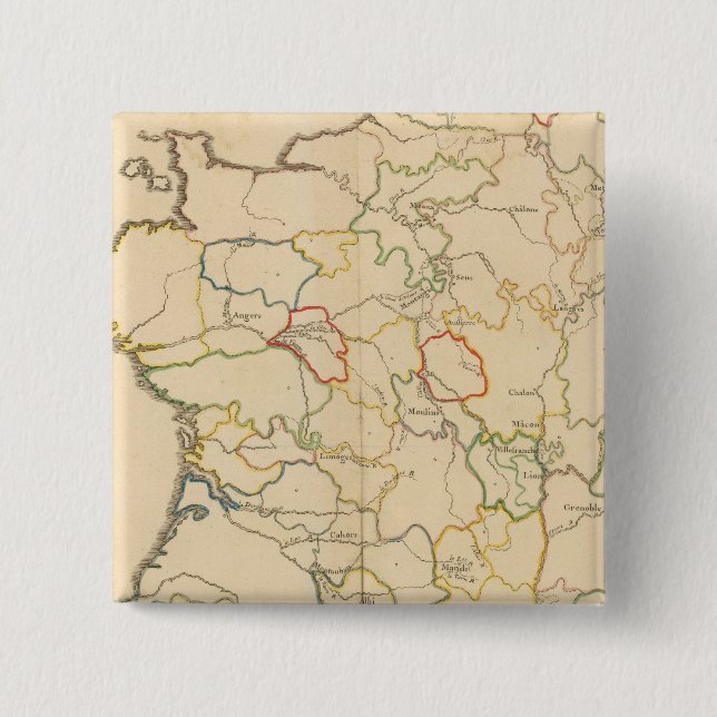 Bóton Quadrado 5.08cm Rios França (Frente)