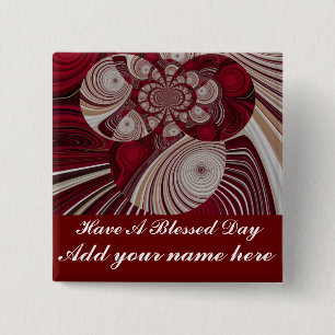 Bóton Quadrado 5.08cm Ritmo_