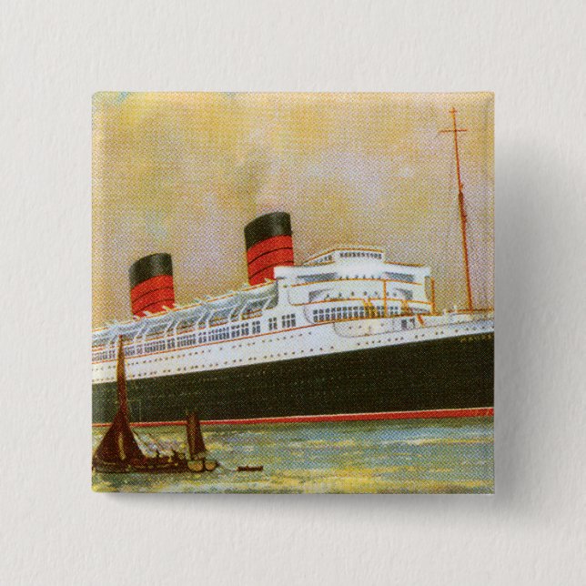 Bóton Quadrado 5.08cm RMS Mauretainia (Frente)