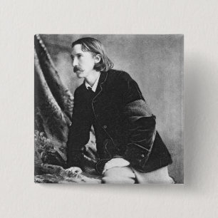 Bóton Quadrado 5.08cm Robert Louis Stevenson