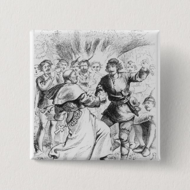 Bóton Quadrado 5.08cm Robin Hood e o Bishop (Frente)