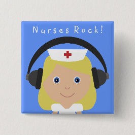 Bóton Quadrado 5.08cm Rocha das enfermeiras!