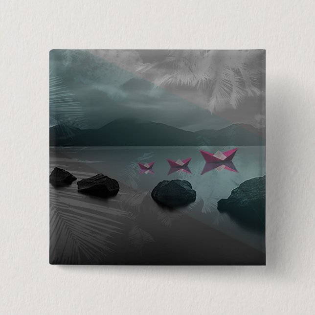 Bóton Quadrado 5.08cm Rochas (Frente)