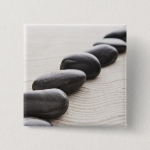 Bóton Quadrado 5.08cm Rochas na areia