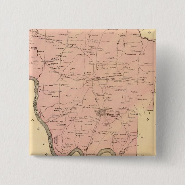 Bóton Quadrado 5.08cm Rockland (Frente)