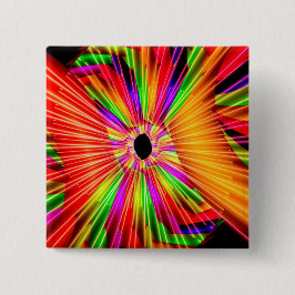 Bóton Quadrado 5.08cm Roda colorida