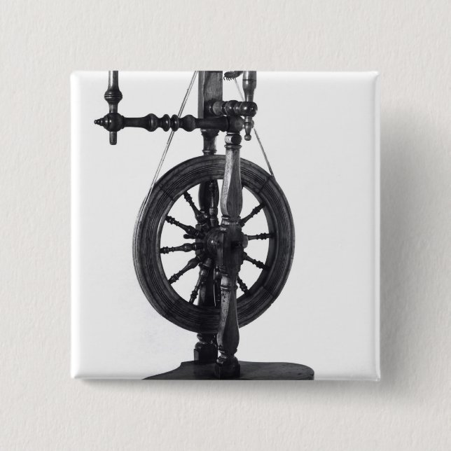 Bóton Quadrado 5.08cm Roda de giro (Frente)