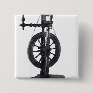 Bóton Quadrado 5.08cm Roda de giro