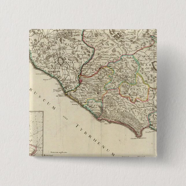 Bóton Quadrado 5.08cm Roma (Frente)