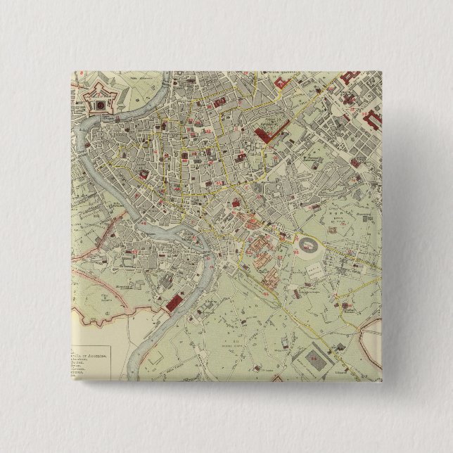 Bóton Quadrado 5.08cm Roma 2 (Frente)