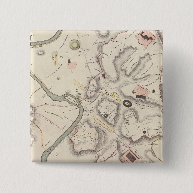 Bóton Quadrado 5.08cm Roma Antiga (Frente)