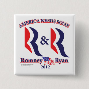 Bóton Quadrado 5.08cm Romney e Ryan