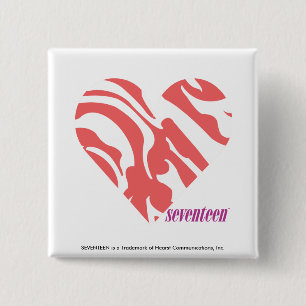 Bóton Quadrado 5.08cm Rosa 2 da zebra