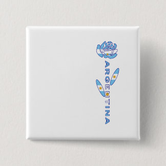 Bóton Quadrado 5.08cm Rosa Argentina