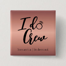 Rosa moderno Dourado I Do Crew Bachelorette