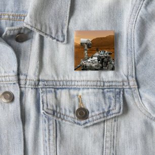 Bóton Quadrado 5.08cm Rover de Curiosidade do Laboratório de Ciências de