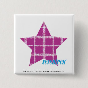 Bóton Quadrado 5.08cm Roxo 3 da xadrez