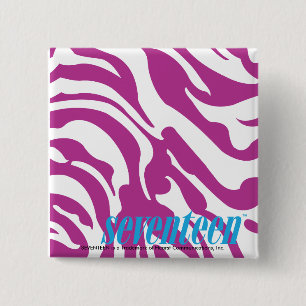 Bóton Quadrado 5.08cm Roxo da zebra