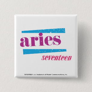 Bóton Quadrado 5.08cm Roxo do Aries
