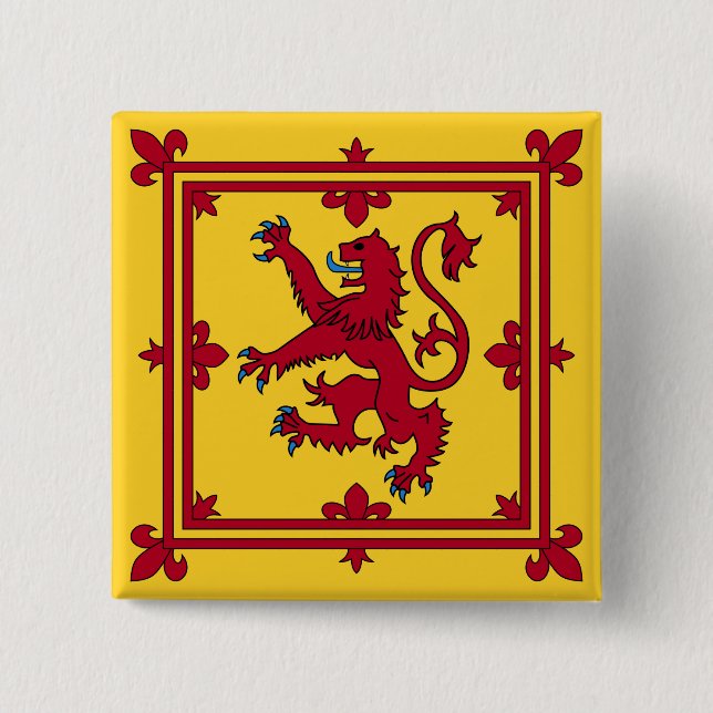 Bóton Quadrado 5.08cm Royal Banner - Escócia (Frente)