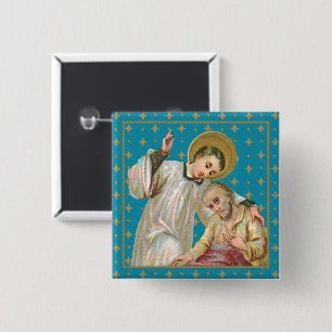 Bóton Quadrado 5.08cm Rua. Aloysius Gonzaga & Plague Victim (M 006)