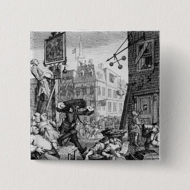 Bóton Quadrado 5.08cm Rua da cerveja, 1751 (Frente)