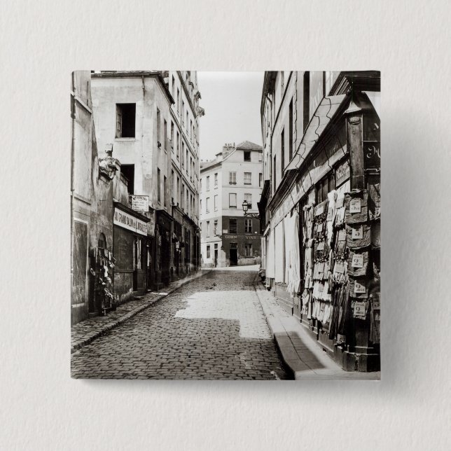 Bóton Quadrado 5.08cm Rua de l'Arbalete (Frente)
