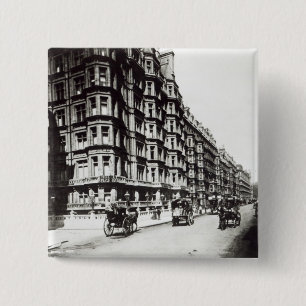 Bóton Quadrado 5.08cm Rua de Victoria, Londres c.1900