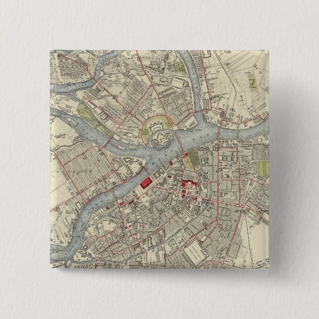 Bóton Quadrado 5.08cm Rua Petersburgo (Frente)