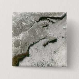 Bóton Quadrado 5.08cm Ruas de neve e nuvens