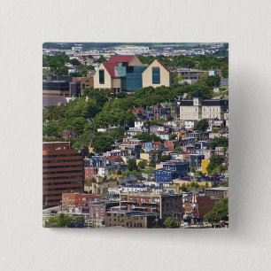 Bóton Quadrado 5.08cm Ruas. John's, Newfoundland, Canada, o