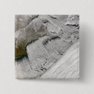 Bóton Quadrado 5.08cm Ruas nuvens da Nova Inglaterra e das Maritimes