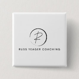 Bóton Quadrado 5.08cm Russ Yeager Coaching Signature Logo