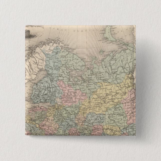 Bóton Quadrado 5.08cm Rússia 7 (Frente)