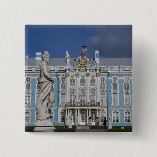 Bóton Quadrado 5.08cm Rússia, Rua. Petersburgo, Palácio de Catherine (