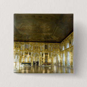 Bóton Quadrado 5.08cm Rússia, São Petersburgo, Palácio de Catarina (tamb
