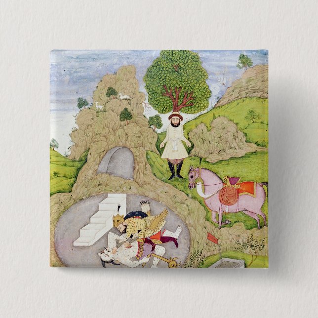 Bóton Quadrado 5.08cm Rustam que mata o demónio branco (Frente)