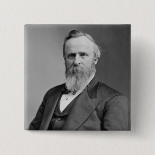 Bóton Quadrado 5.08cm Rutherford B. Hayes