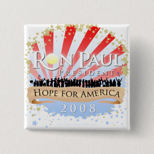 Bóton Quadrado 5.08cm RWB régio