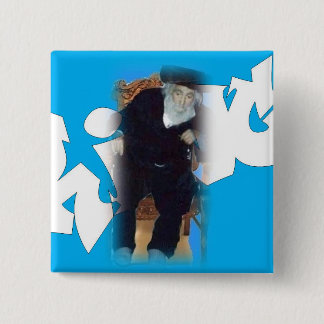 Bóton Quadrado 5.08cm Saba o botão quadrado do rei