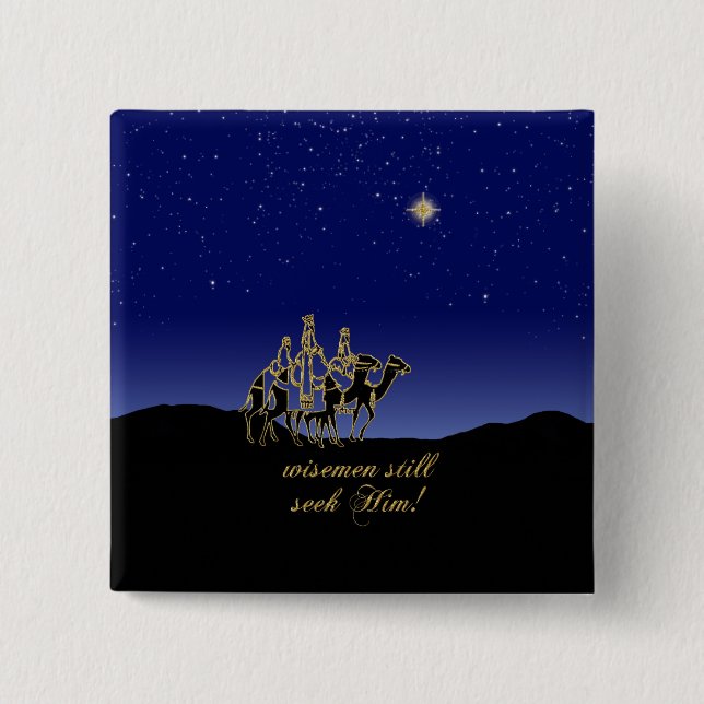 Bóton Quadrado 5.08cm Sabemen Ainda O Busca Botão (Frente)