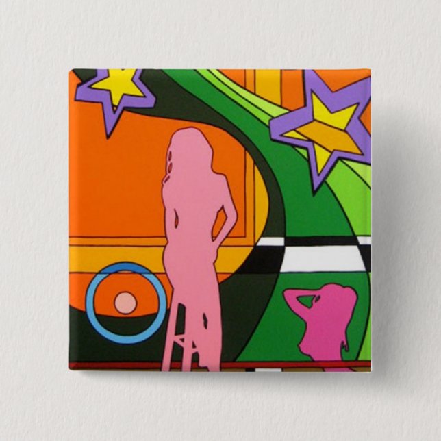 Bóton Quadrado 5.08cm "Sabor " (Frente)